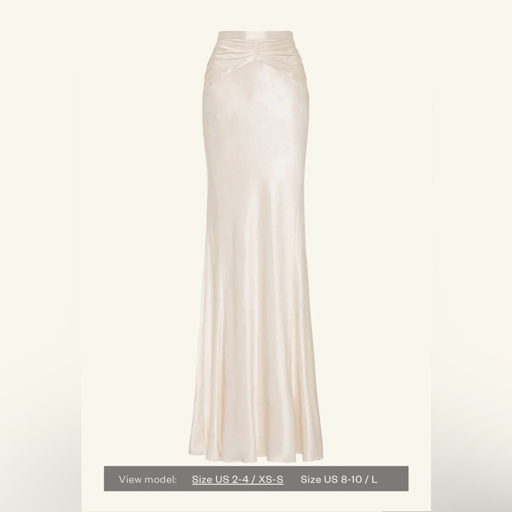 Shona Joy Ruched Maxi Skirt New with tag